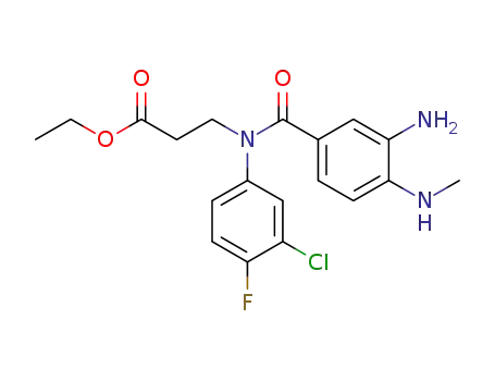 3-[(3-chloro-4-methyl amino benzoyl)(3-chloro-4-fluorophenyl)amino]propionic acid ethyl ester