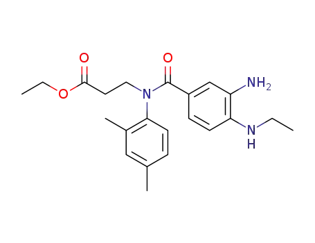 3-[(3-amino-4-ethylamino-benzoyl)-(2,4-dimethylphenyl)-amino]-propionic acid ethyl ester