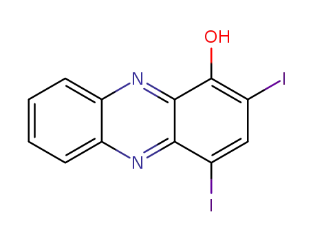 2,4-diiodo-1-hydroxyphenazine