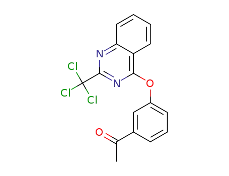 1-(3-(2-(trichloromethyl)quinazolin-4-yloxy)phenyl)ethanone