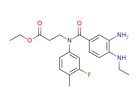 3-[(3-amino-4-ethylaminobenzoyl)-(3-fluoro-4-methylphenyl)amino]propionic acid ethyl ester