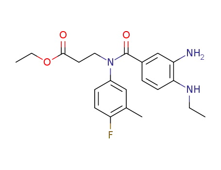 3-[(3-amino-4-ethylaminobenzoyl)-(4-fluoro-3-methylphenyl)amino]propionic acid ethyl ester