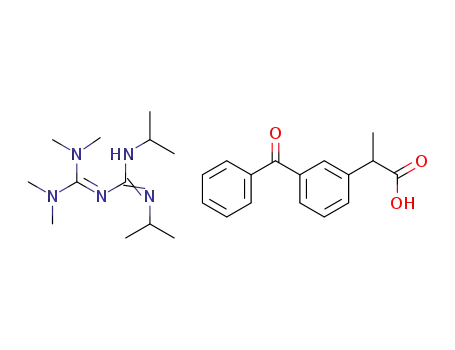 1,2-diisopropyl-4,4,5,5-tetramethylbiguanidium 2-(3-benzoylphenyl)propionate