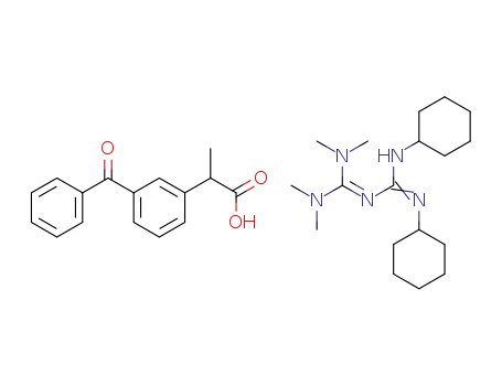 1,2-dicyclohexyl-4,4,5,5-tetramethylbiguanidine 2-(3-benzoylphenyl)propionate