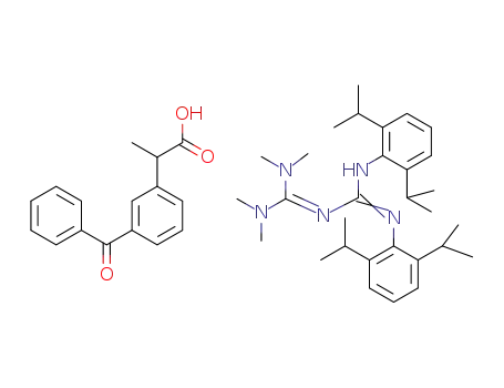 1,2-bis(2,6-di isopropylphenyl)-4,4,5,5-tetramethylbiguanidium 2-(3-benzoylphenyl)propionate