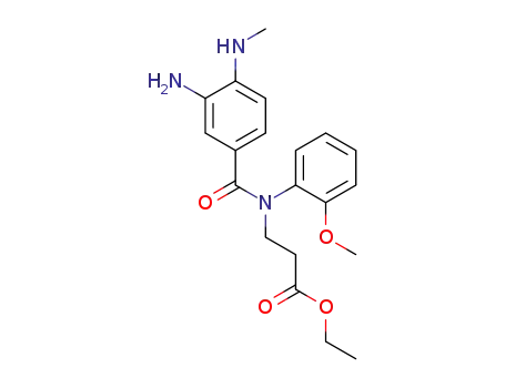 3-[(3-amino-4-methylaminobenzoyl)-(2-methoxyphenyl)amino]-propionic acid ethyl ester