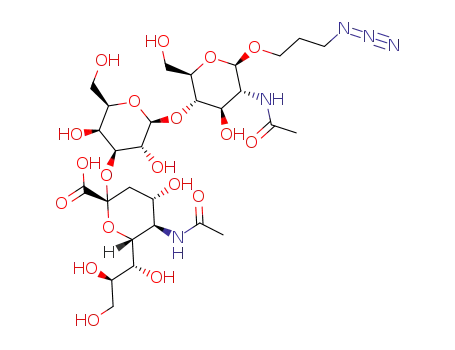 5-(acetamido)-3,5-dideoxy-D-glycero-α-D-galacto-non-2-ulopyranosonyl-(2→3)-β-D-galactopyranosyl-(1→4)-2-deoxy-2-acetamido-D-glucopyranosyl-β-1-azido propane