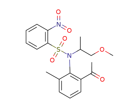 N-(2-acetyl-6-methylphenyl)-N-(1-methoxypropan-2-yl)-2-nitrobenzenesulfonamide