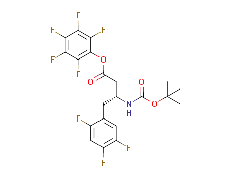 (R)-pentafluorophenyl 3-(t-butoxycarbonylamino)-4-(2,4,5-trifluorophenyl)butanoate