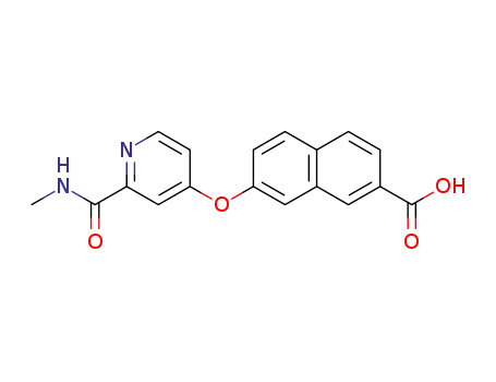 7-{[2-(methylcarbamoyl)pyridin-4-yl]oxy}-2-naphthoic acid