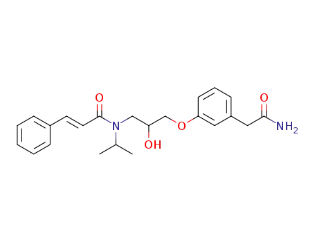 (E)-N-(3-(3-(2-amino-2-oxoethyl)phenoxy)-2-hydroxypropyl)-N-isopropylcinnamamide