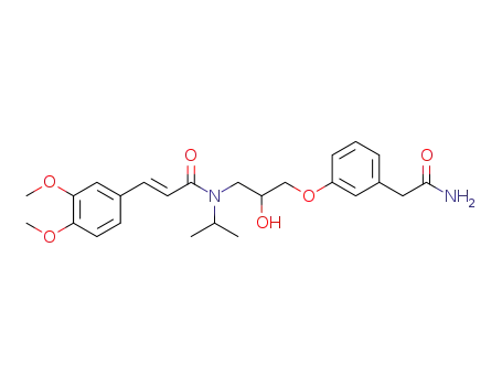 (E)-N-(3-(3-(2-amino-2-oxoethyl)phenoxy)-2-hydroxypropyl)-3-(3,4-dimethoxyphenyl)-N-isopropylacrylamide