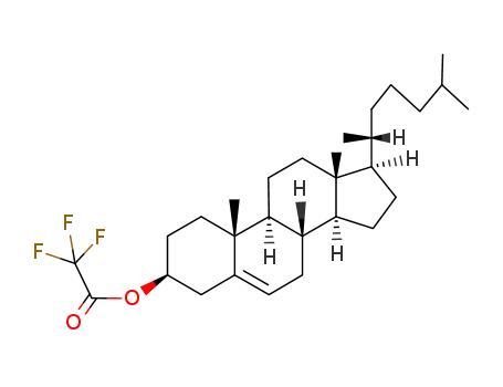 Molecular Structure of 2665-02-3 (Cholest-5-en-3β-ol trifluoroacetate)