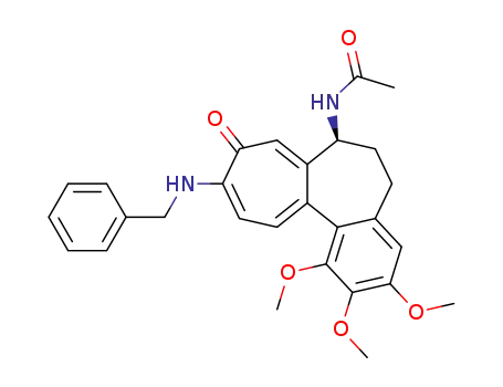 N-<5,6,7,9-tetrahydro-1,2,3-trimethoxy-9-oxo-10-<(phenylmethyl)amino>benzoheptalen-7-yl>-(S)-acetamide