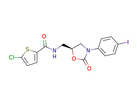 (S)-5-chloro-N-((3-(4-iodophenyl)-2-oxooxazolidin-5-yl)methyl)thiophene-2-carboxamide