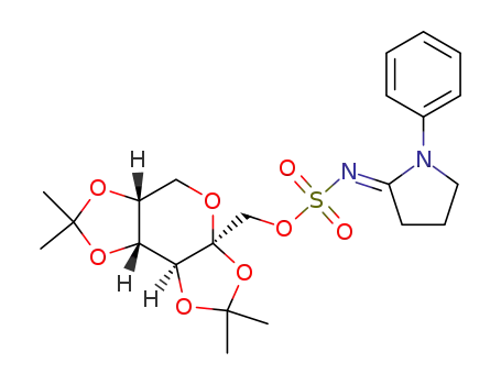 ((3aS,5aR,8aR,8bS)-2,2,7,7-tetramethyltetrahydro-3aH-bis([1,3]dioxolo)[4,5-b:4',5'-d]pyran-3a-yl)methyl ((E)-1-phenylpyrrolidin-2-ylidene)sulfamate