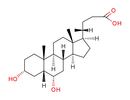Molecular Structure of 83-49-8 (Hyodeoxycholic acid)