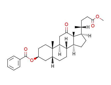 3α-benzoyloxy-12-oxo-5β-cholanoic acid-(24)-methyl ester