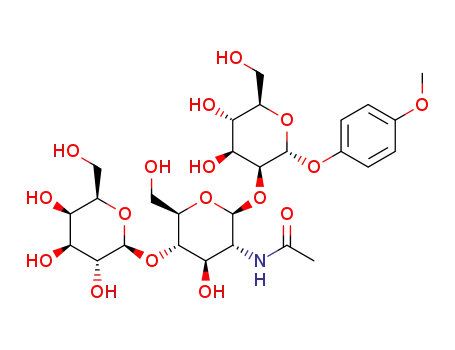 p-methoxyphenyl β-D-galactopyranosyl-(1→4)-2-acetamido-2-deoxy-β-D-glucopyranosyl-(1→2)-α-D-mannopyranoside