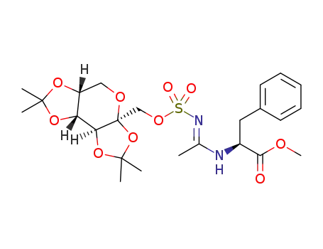 methyl (1-(((((3aS,5aR,8aR,8bS)-2,2,7,7-tetramethyltetrahydro-3aH-bis([1,3]dioxolo)[4,5-b:4',5'-d]pyran-3a-yl)methoxy)sulfonyl)imino)ethyl)-L-phenylalaninate