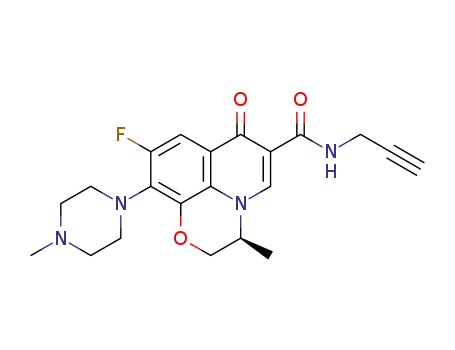 (S)-9-fluoro-3-methyl-10-(4-methylpiperazin-1-yl)-7-oxo-N-(prop-2-yn-1-yl)-3,7-dihydro-2H-[1,4]oxazino[2,3,4-ij]quinoline-6-carboxamide