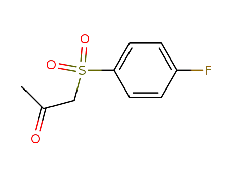Molecular Structure of 432-98-4 (2-Propanone, 1-[(4-fluorophenyl)sulfonyl]-)