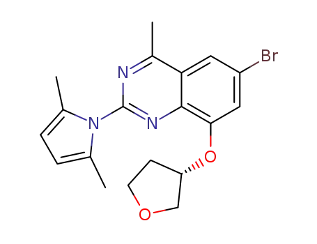 (S)-6-bromo-2-(2,5-dimethyl-1H-pyrrol-1-yl)-4-methyl-8-((tetrahydrofuran-3-yl)oxy)quinazoline