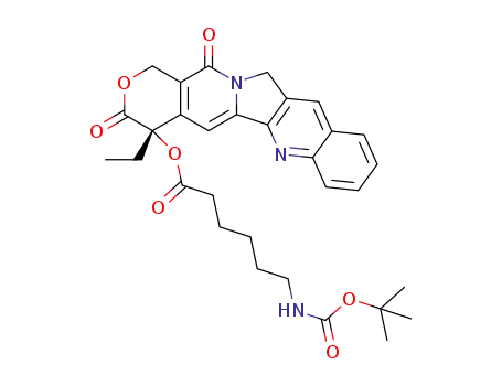 (S)-4-ethyl-3,14-dioxo-3,4,12,14-tetrahydro-1H-pyrano[3′,4′:6,7]indolizino[1,2-b]quinolin-4-yl 6-((tert-butoxycarbonyl)amino)hexanoate