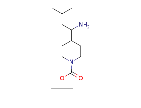 tert-butyl 4-(1-amino-3-methylbutyl)piperidine-1-carboxylate