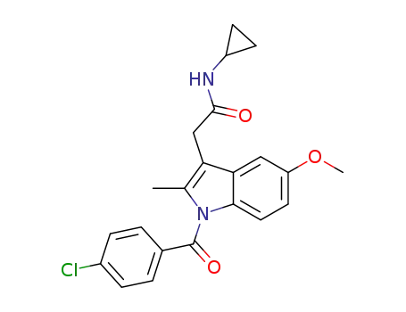 2-(1-(4-chlorobenzoyl)-5-methoxy-2-methyl-1H-indol-3-yl)-N-cyclopropylacetamide