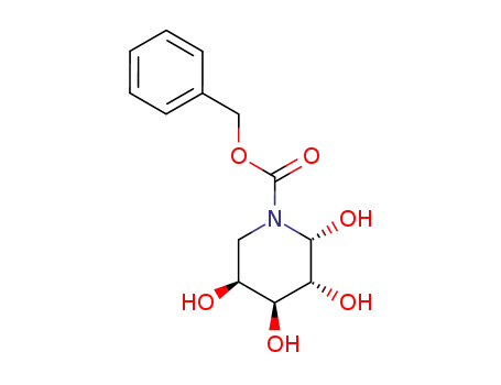 (2R,3R,4S,5S)-2,3,4,5-Tetrahydroxy-piperidine-1-carboxylic acid benzyl ester