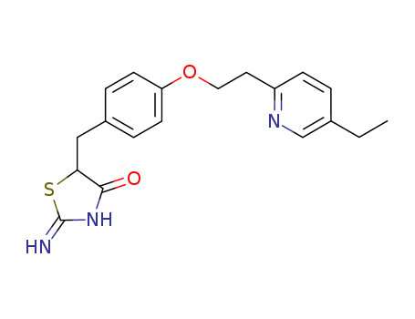 5-{4-[2-(5-Ethyl-2-pyridyl)ethoxy]benzyl}-2-imino-4-thiazolidinone
