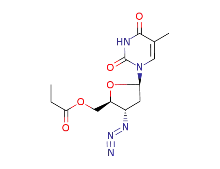 Propionic acid (2S,3S,5R)-3-azido-5-(5-methyl-2,4-dioxo-3,4-dihydro-2H-pyrimidin-1-yl)-tetrahydro-furan-2-ylmethyl ester
