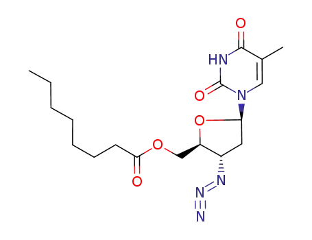 Octanoic acid (2S,3S,5R)-3-azido-5-(5-methyl-2,4-dioxo-3,4-dihydro-2H-pyrimidin-1-yl)-tetrahydro-furan-2-ylmethyl ester