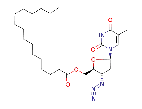 Hexadecanoic acid (2S,3S,5R)-3-azido-5-(5-methyl-2,4-dioxo-3,4-dihydro-2H-pyrimidin-1-yl)-tetrahydro-furan-2-ylmethyl ester