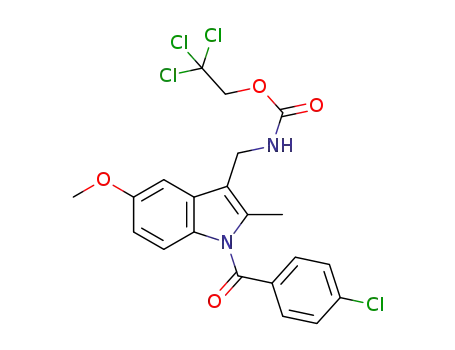 2,2,2-trichloroethyl-((1-(4-chlorobenzoyl)-5-methoxy-2-methyl-1H-indole-3-yl)methyl)carbamic acid ester