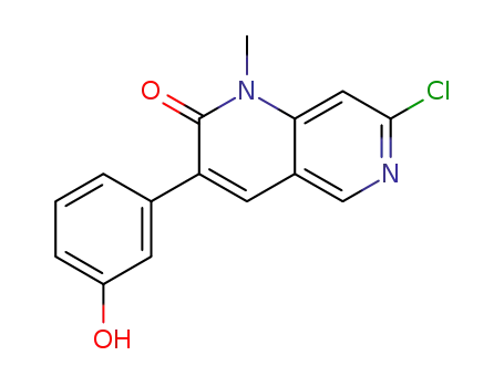 7-chloro-3-(3-hydroxyphenyl)-1-methyl-1,6-naphthyridin-2(1H)-one