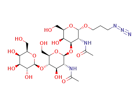 3-azidopropyl β-D-galactopyranosyl-(1→4)-2-acetamido-2-deoxy-β-D-glucopyranosyl-(1→3)-2-acetamido-2-deoxy-α-D-galactopyranoside