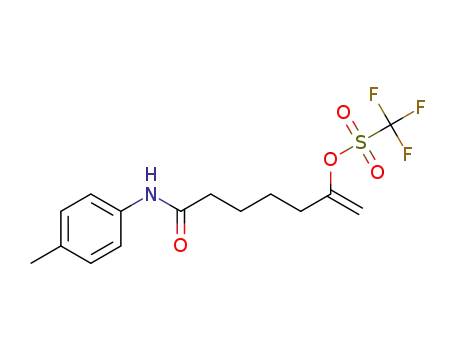 7-oxo-7-(p-tolylamino)hept-1-en-2-yl trifluoromethanesulfonate