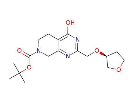 3(S)-4-hydroxy-2-(((tetrahydrofuran-3-yl)oxy)methyl)-5,8-dihydropyridin[3,4-d]pyrimidine-7(6H)-carboxylic acid tert butyl ester