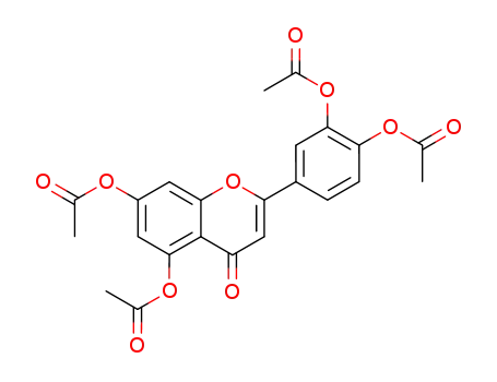 Molecular Structure of 1061-93-4 (2-[3,4-bis(acetyloxy)phenyl]-4-oxo-4H-chromene-5,7-diyl diacetate)