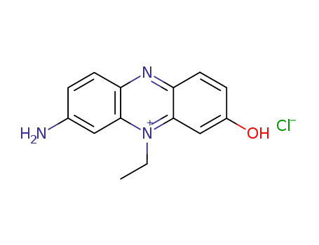 5-ethyl-3-amino-7-hydroxy-phenazinium; chloride