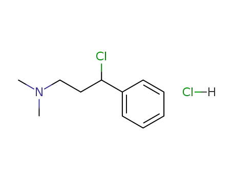 Molecular Structure of 1011-59-2 (N,N-DIMETHYL-3-PHENYL-3-CHLOROPROPYLAMINE HYDROCHLORIDE)