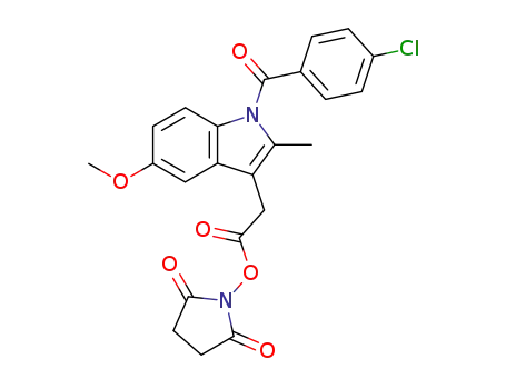 Molecular Structure of 104425-42-5 (N-succinimidyl-1-(4-chlorobenzoyl)-5-methoxy-2-methyl-1H-indole-3-acetate)