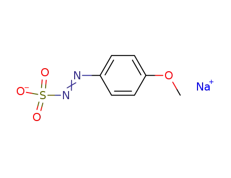 Molecular Structure of 5354-81-4 (Diazenesulfonic acid, (4-methoxyphenyl)-, sodium salt)