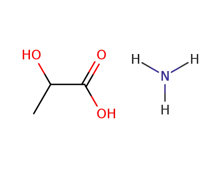 Molecular Structure of 515-98-0 (2-Hydroxypropanoic acid monoammonium salt)