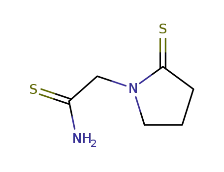 Molecular Structure of 117947-07-6 (2-thioxo-1-pyrrolidinethioacetamide)