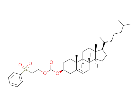 Carbonic acid 2-benzenesulfonyl-ethyl ester (3S,8S,9S,10R,13R,14S,17R)-17-((R)-1,5-dimethyl-hexyl)-10,13-dimethyl-2,3,4,7,8,9,10,11,12,13,14,15,16,17-tetradecahydro-1H-cyclopenta[a]phenanthren-3-yl ester