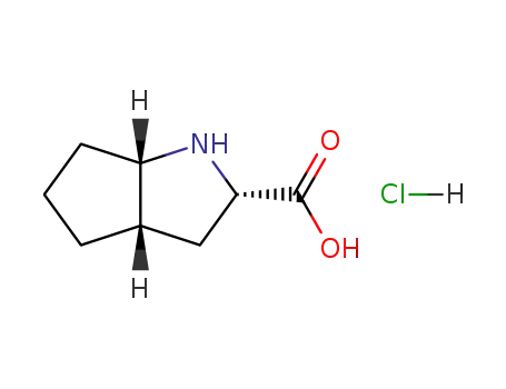 Molecular Structure of 87269-86-1 ((E)-(-)-Octahydrocyclopenta[b]pyrrole-2-carboxylic acid hydrochloride)