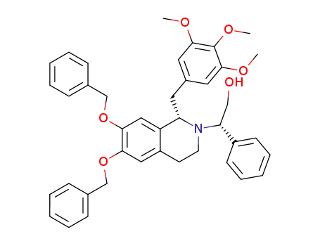 (1S,1'S)-6,7-dibenzyloxy-2-(2-hydroxy-1-phenylethyl)-1-(3,4,5-trimethoxybenzyl)-1,2,3,4-tetrahydroisoquinoline